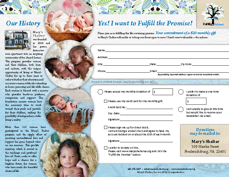 Tri-fold for fundraising campaign